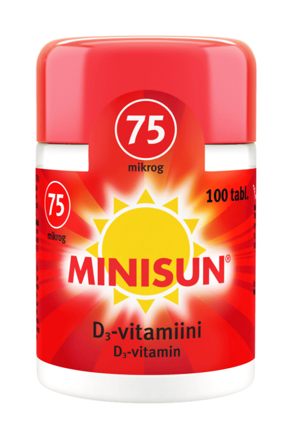 Minisun D-Vitamiini 75 mikrog tabl