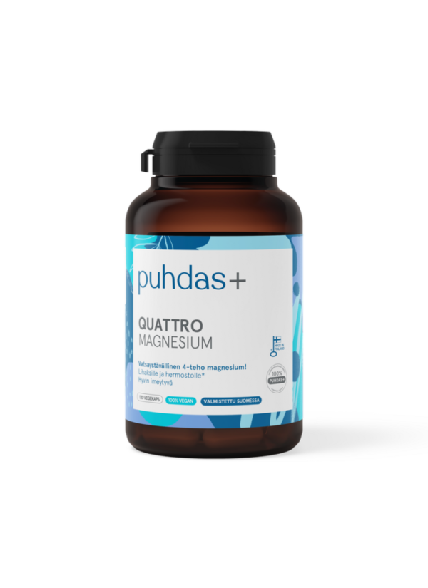 Puhdas+ Quattro Magnesium 100 + 20 vegekaps