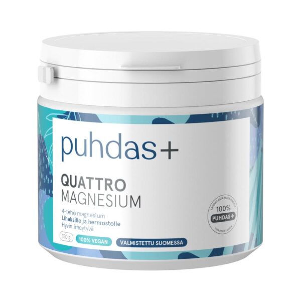 Puhdas+ Quattro Magnesium Jauhe 150 g