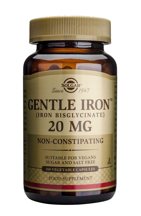 Solgar Gentle Iron 20 mg (bisglysinaatti) 180 kaps