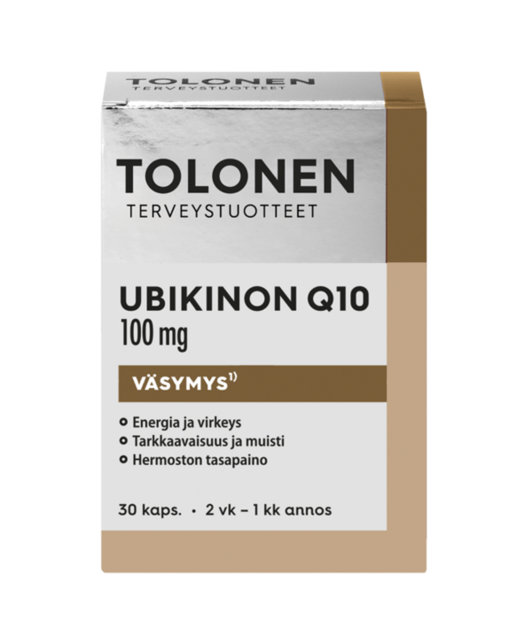 Tolonen Ubikinon 100mg+b-v 30 fol tabl